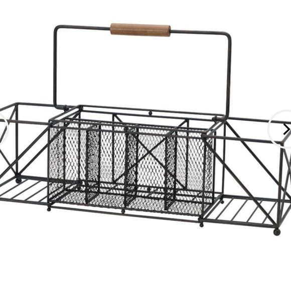 Gourmet Basics Antique Black Expandable Caddy - Picture 3 of 9